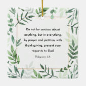 Filippijnen, 4:6, Bijbelverse, christendom, Keramisch Ornament (Achterkant)