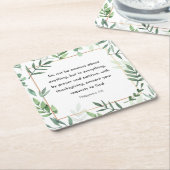 Filippijnen, 4:6, Bijbelverse, Kartonnen Onderzetters (Schuin)