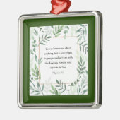 Filippijnen, 4:6, Bijbelverse, Metalen Ornament (Links)