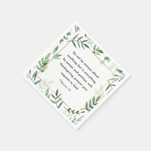 Filippijnen, 4:6, Bijbelverse, Servet (Hoek)