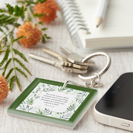 Filippijnen, 4:6, Bijbelverse, Sleutelhanger (Voorkant Rechts)