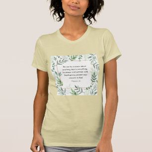 Filippijnen, 4:6, Bijbelverse, T-shirt