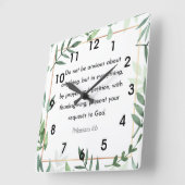 Filippijnen, 4:6, Bijbelverse, Vierkante Klok (Hoek)