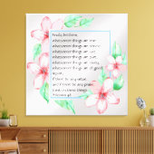 Filippijnen 4:8 canvas afdruk (Insitu (Woonkamer))