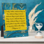 Filippijnen 4:8 fotoplaat (Zijkant)