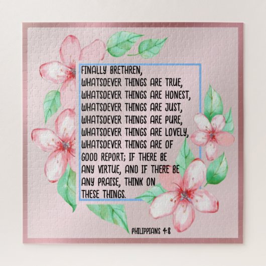 Filippijnen 4:8 legpuzzel (Verticaal)