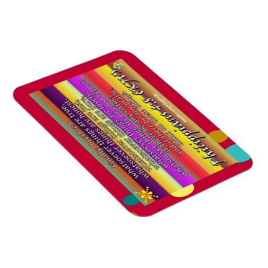 Filippijnen 4:8 magneet (Rechterzijde)