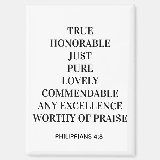 Filippijnen 4:8 Magneet (Voorkant)