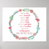 Filippijnen 4:8 poster (Voorkant)