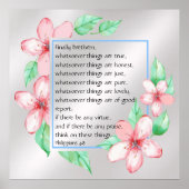 Filippijnen 4:8 poster (Voorkant)