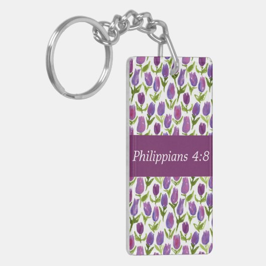 Filippijnen 4:8 sleutelhanger (Voorkant Links)