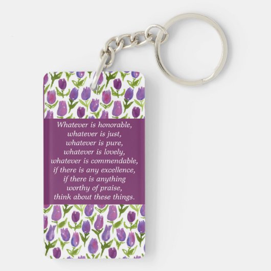 Filippijnen 4:8 sleutelhanger (achterkant)