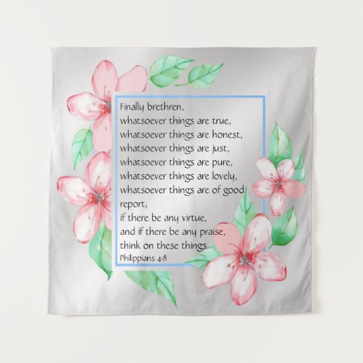 Filippijnen 4:8 wandkleed (Voorkant)