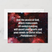 Filippijnen - Aangepast voor Bijbelversie 4:7 Briefkaart (Voorkant / Achterkant)