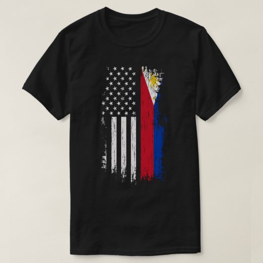Filippijnen - Amerikaanse vlag - Hoodie - Pride Fi T-shirt (Design voorkant)
