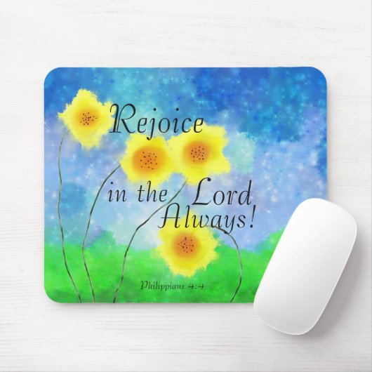 Filippijnen Bijbel van 4:4, blijdschap in de Heer Muismat (Met muis)