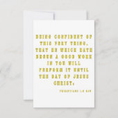 Filippijnen Bijbelscriptgroet van 1:6 KJV Kaart (Voorkant)