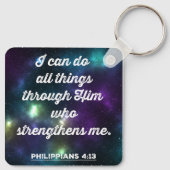 Filippijnen Bijbelverse 4:13 Sleutelhanger (Achterkant)