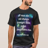 Filippijnen Bijbelverse 4:13 T-shirt (Voorkant)