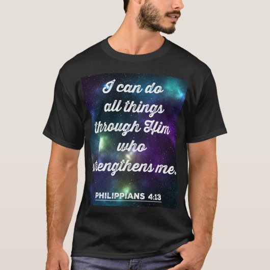 Filippijnen Bijbelverse 4:13 T-shirt (Voorkant)