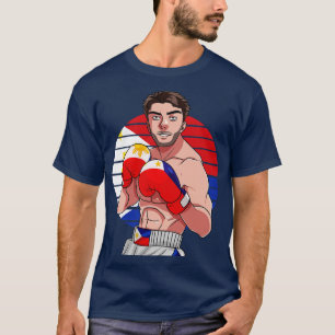 Filippijnen Bokser Filippijnse vlag Boksliefhebber T-shirt