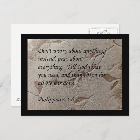 Filippijnen briefkaart met 4:6-scriptie (Voorkant / Achterkant)