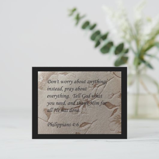 Filippijnen briefkaart met 4:6-scriptie (Staand voorkant)