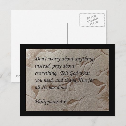 Filippijnen briefkaart met 4:6-scriptie (Voorkant / Achterkant)