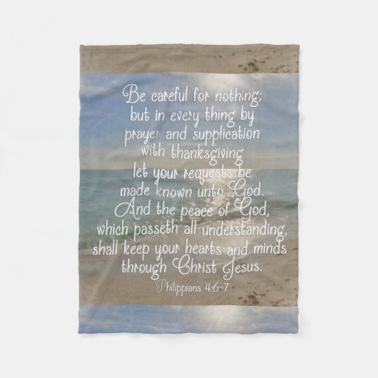 Filippijnen - Christelijk voor de vredelievende Bi Fleece Deken (Voorkant)