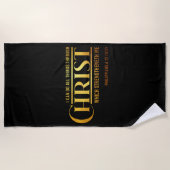 Filippijnen citaat Bijbel Verse KJV 4:13 Strandlaken (Voorkant)