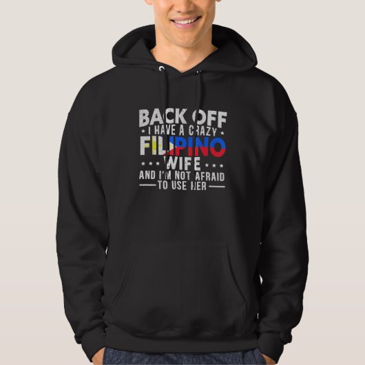 Filippijnen Crazy Filippijnse vrouw Hoodie (Voorkant)