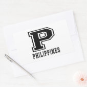 Filippijnen Design Rechthoekige Sticker (Envelop)