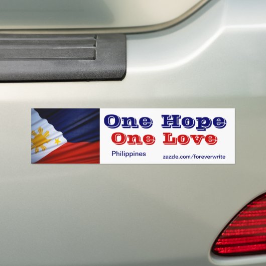filippijnen één liefde bumpersticker (Op auto)