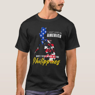 Filippijnen Erfgoed Amerikaans Filippijns USA Vlag T-shirt