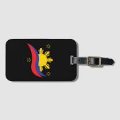 Filippijnen Filipino Pinoy Flag Bagagelabel (Voorkant (horizontaal))