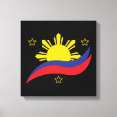 Filippijnen Filipino Pinoy Flag Canvas Afdruk (Voorkant)
