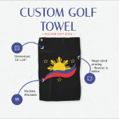 Filippijnen Filipino Pinoy Flag Golfhanddoek