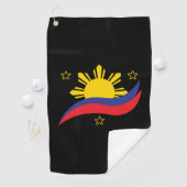 Filippijnen Filipino Pinoy Flag Golfhanddoek (Insitu)