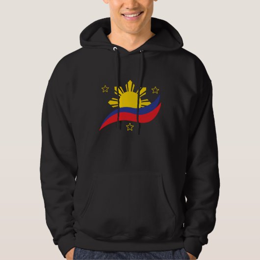 Filippijnen Filipino Pinoy Flag Hoodie (Voorkant)