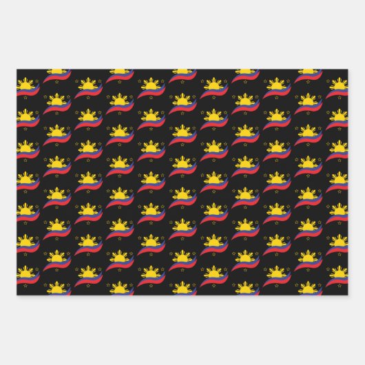 Filippijnen Filipino Pinoy Flag Inpakpapier Vel (Voorkant 2)