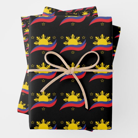 Filippijnen Filipino Pinoy Flag Inpakpapier Vel (In situ)