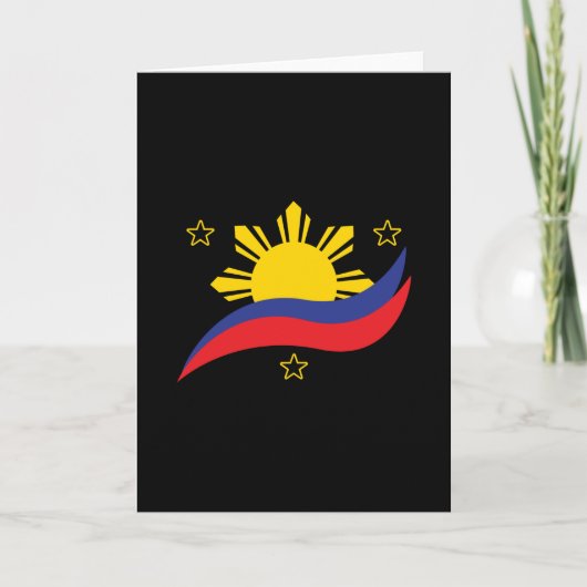 Filippijnen Filipino Pinoy Flag Kaart (Voorkant)