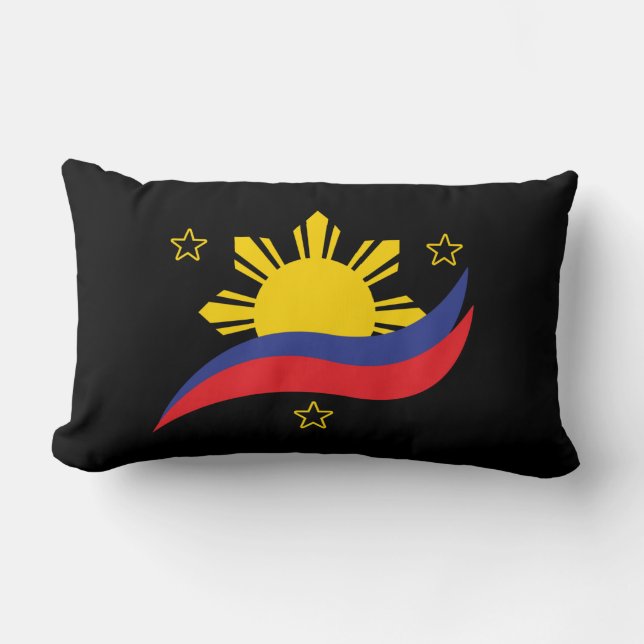 Filippijnen Filipino Pinoy Flag Kussen (Voorkant)
