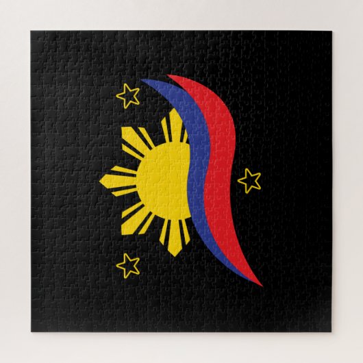 Filippijnen Filipino Pinoy Flag Legpuzzel (Verticaal)