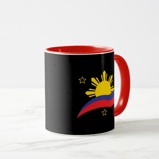 Filippijnen Filipino Pinoy Flag Mok (Voorkant rechts)
