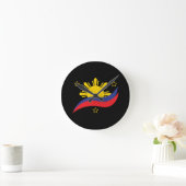 Filippijnen Filipino Pinoy Flag Ronde Klok (Huis)