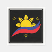 Filippijnen Filipino Pinoy Flag Servet (Voorkant)