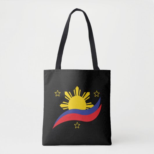 Filippijnen Filipino Pinoy Flag Tote Bag (Voorkant)
