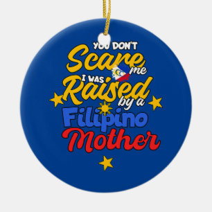 Filippijnen Filipino Woman Filipina Kind Keramisch Ornament