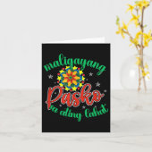 Filippijnen Filippijnen Filippijns Kerstpark Xma Kaart (Gele Bloem)